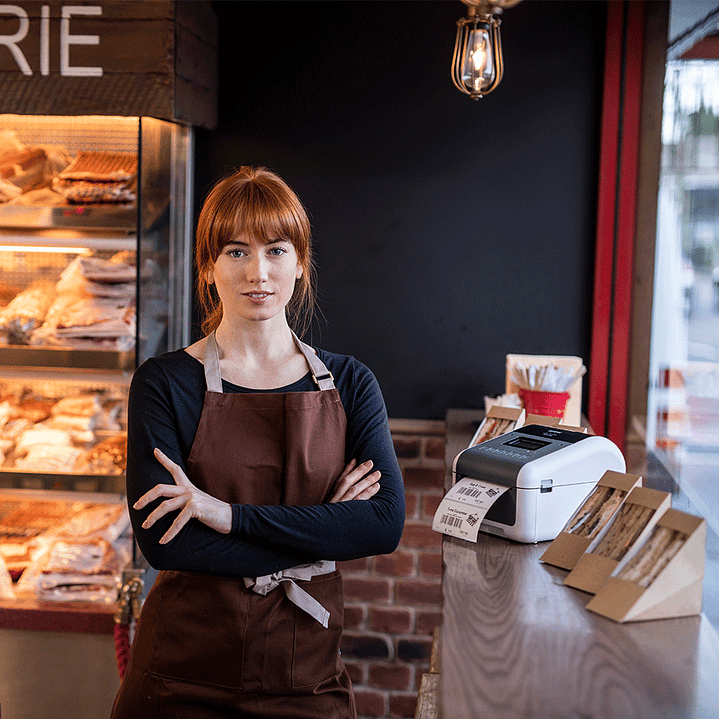 Impresora de Etiquetas y Tickets Brother TD-4550DNWB 6