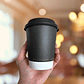 Vasos de papel Compostables NEGROS 8oz- Doble capa - Miniatura 2