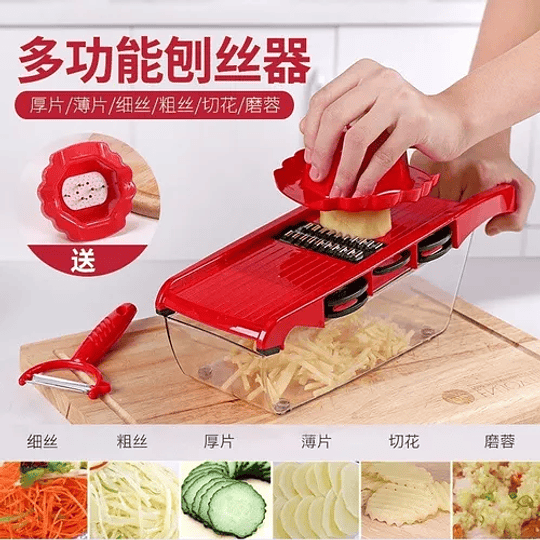 Picador multifuncional rojo - Multifuncional Cocina - Image 2