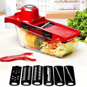 Picador multifuncional rojo - Multifuncional Cocina