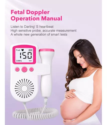 Doppler Fetal Ultrasonido Monitor De Latidos Prenatal Bebe ❤️