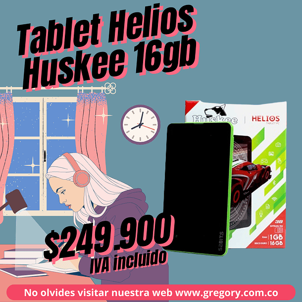Tablet Helios Huskee 16gb Sim 3g 7 Pulgadas 📱 1