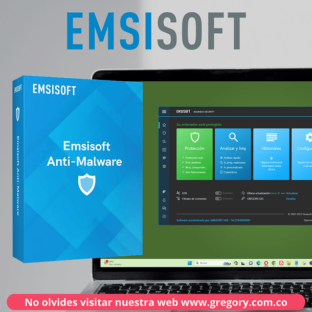 Emsisoft Anti-Malware Hogar 5PCs/1Año 1