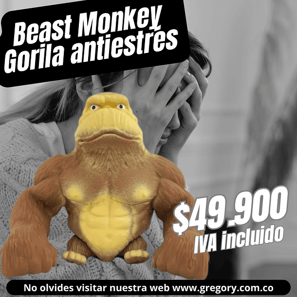 Beast Monkey - Gorila Antiestrés 1