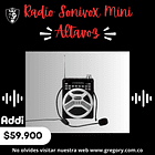Radio Sonivox Negro Mini Altavoz Megáfono Incluye Diadema 1