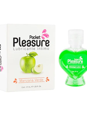 Lubricante Int. Manzana Verde x37ml Pocket Pleasure