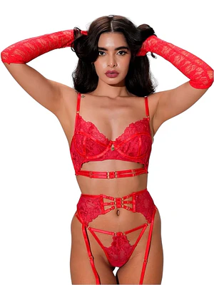 Conjunto Lencería - Ligueros Elipse