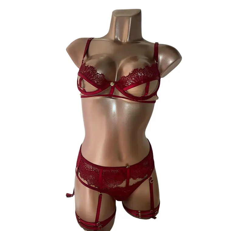 Conjunto Lencería- Liguero Scarlett 1