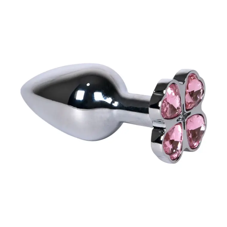 Plug Anal Trébol Gema Rosa Talla S 1