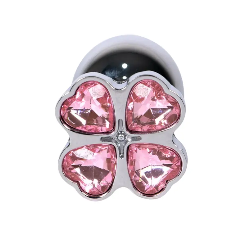 Plug Anal Trébol Gema Rosa Talla S 3