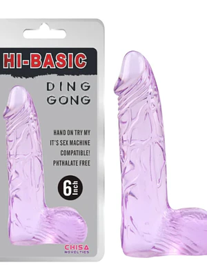 Dildo Ding Dong 6'' Purple