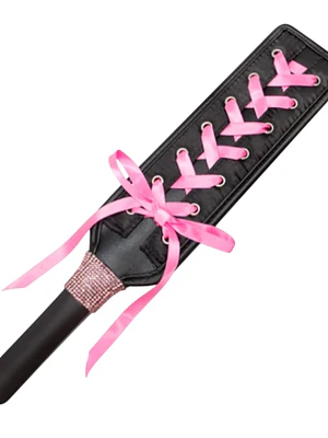 Paleta De Nalgadas Retro Cordón Rosa