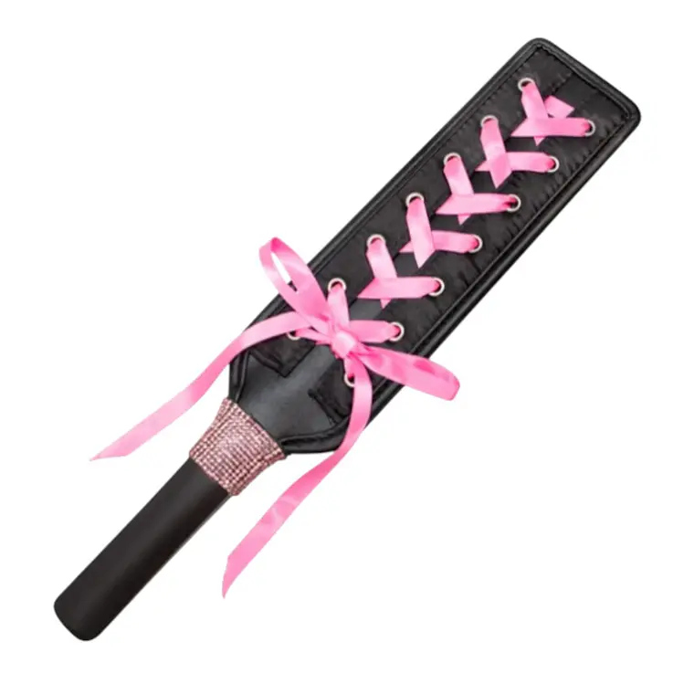 Paleta De Nalgadas Retro Cordón Rosa 1
