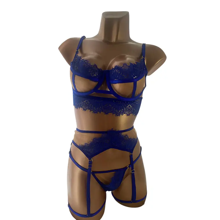 Conjunto Lencería - Ligueros Kendall 1