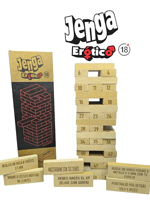 Juego Jenga Erótico