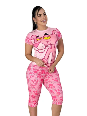 Pijama Capri Pantera Rosa