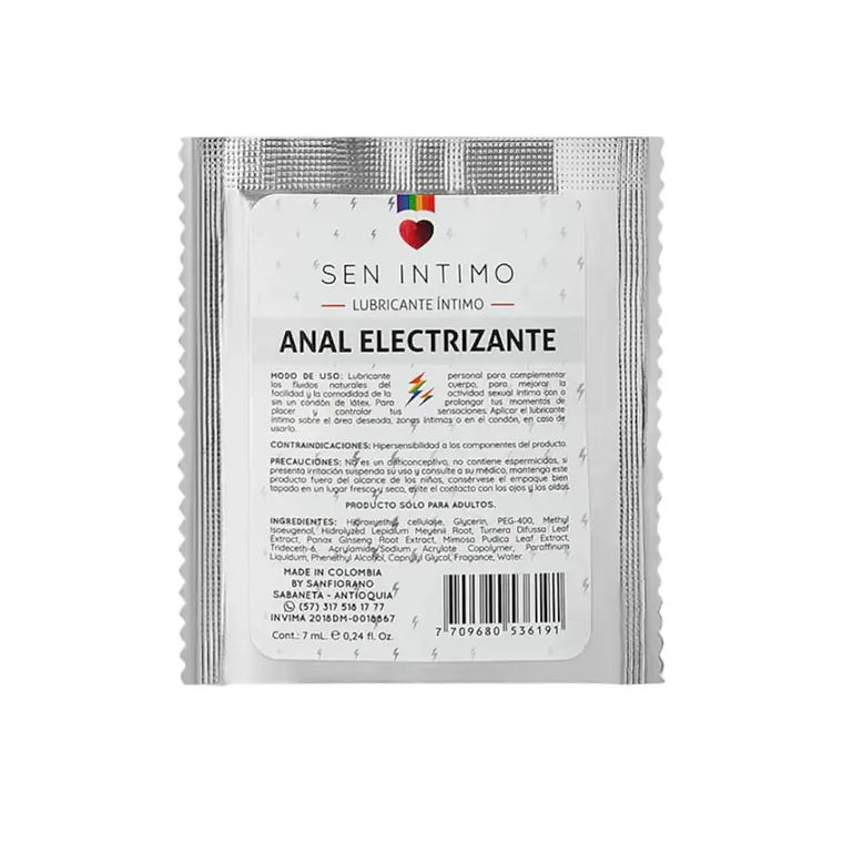 Lubricante Sachet Anal Electrizante x7ml 1