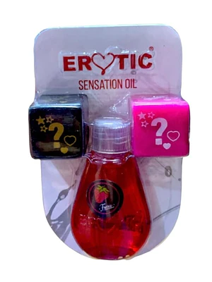 Lubricante Erotic Sensation Oil + Dados x14ml