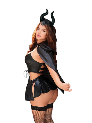 Disfraz Erótico Malefica Cachos 