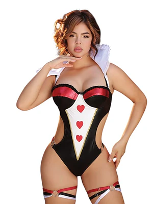Disfraz Erótico Reina de Corazones Body