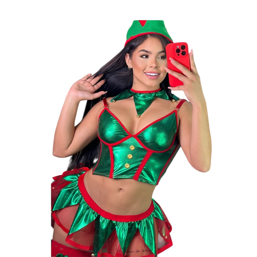 Disfraz Erótico Elfo Navidad 3