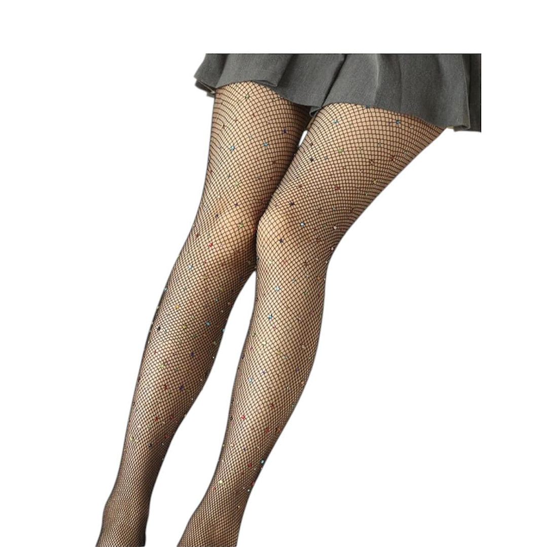 Medias Liguero de Malla Amatista 1