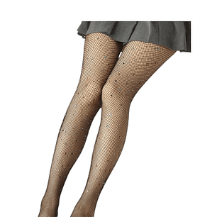 Medias Liguero de Malla Amatista