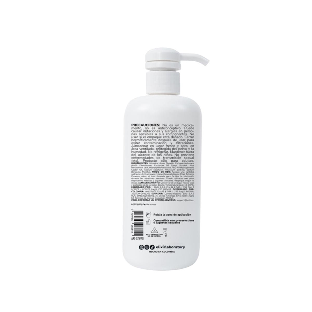 Elixir Anesty Lubricante Intimo Anal Desensibilizante X500ml 2