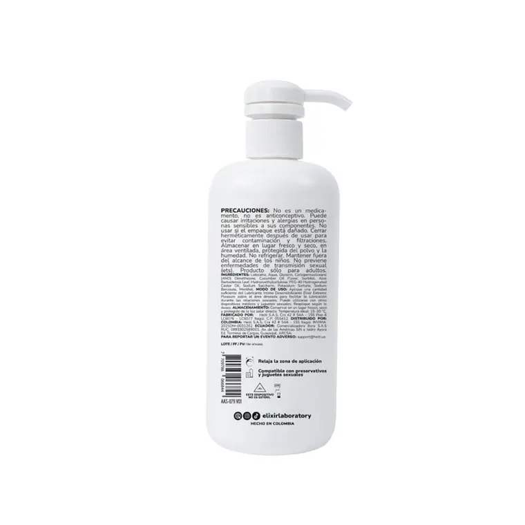 Elixir Anesty Lubricante Intimo Anal Desensibilizante X500ml 2