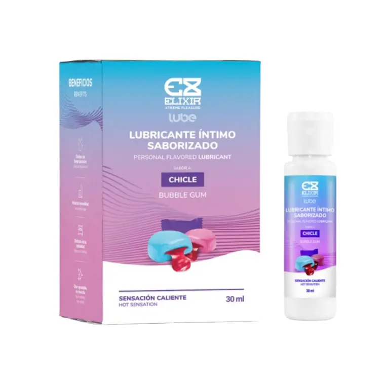 Lubricante Saborizado Chicle Elixir X30ml  1
