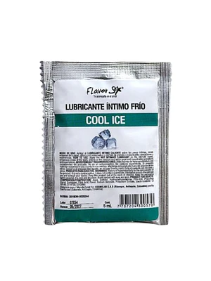 Lubricante Sachet Cool Ice X5ml Flavor 