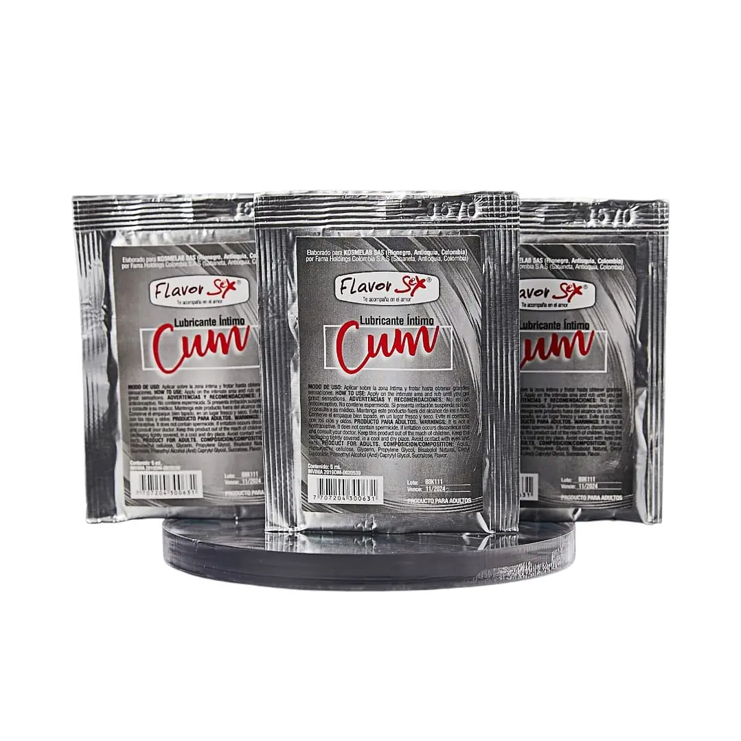 Lubricante Cum Sachet X5ml Flavor  1