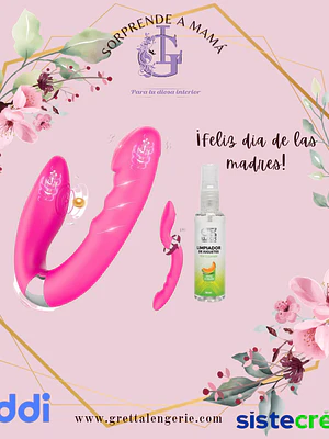 Vibrador Ana + Limpiador de Juguetes Melón 