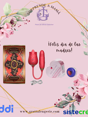 Estimulador Lengua Rosa + Multiorgasmo X20ml