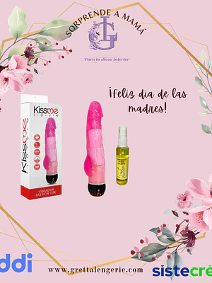 Vibrador Pasión Vibe + Lubricante Caliente Piña Colada X60ml 