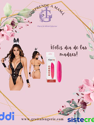Disfraz conejita Lerot Talla M + Vibrador Pepper Cricket 