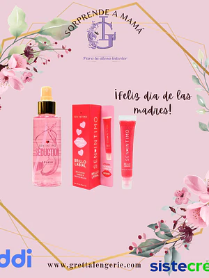 Splash Seduction + Brillo Labial X20ml