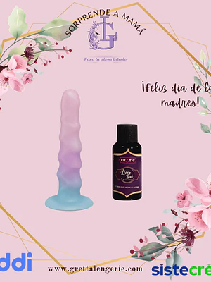 Dildo Azelea + Lubricante Licor Lush Sangría X40ml