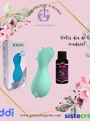 Estimulador Clitorial Dino + Lubricante Licor Lush Vodka X40ml