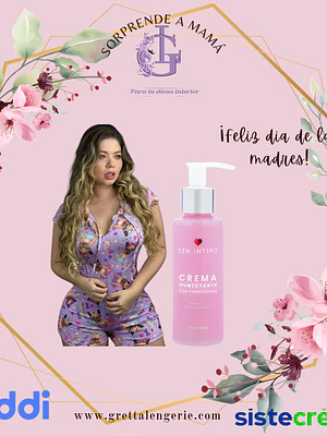 Pijama Candy Talla Única+ Crema con Feromonas 