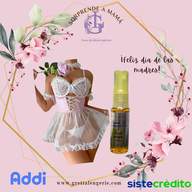 Baby Doll Lili Talla M + Splash con Feromonas X20ml 1
