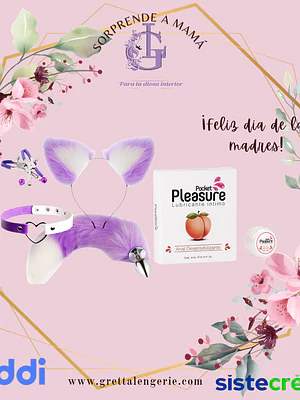 Kit Plug Orejas Verde Menta + Desensibilizante Anal X4ml