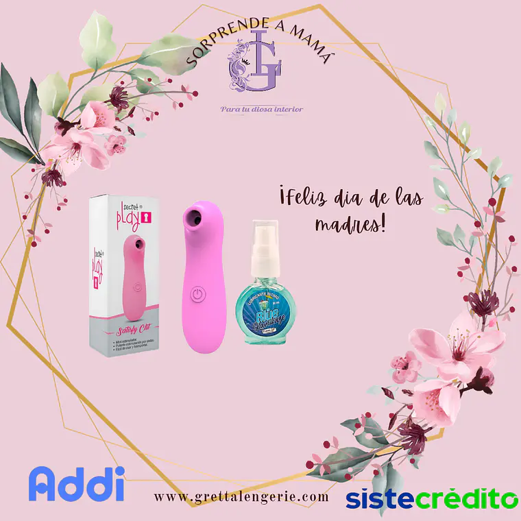 Estimulador Clitorial Satisfy +  Lubricante Cóctel Kamikaze 1