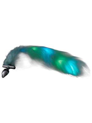 Plug Anal con Cola Luminosa Dexter Camtoyz Aguamarina 