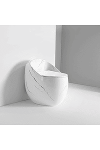 SANITARIO TIPO HUEVO KYLEN BLANCO CON VETA GRIS
