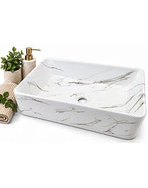 LAVAMANOS RECTANGULAR CARRARA