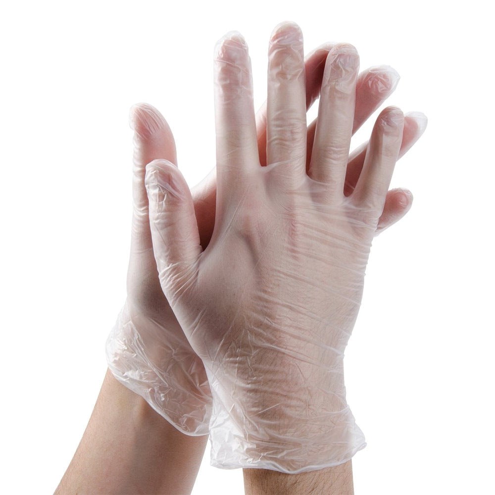  BLAZOR Guantes de vinilo transparente, guantes