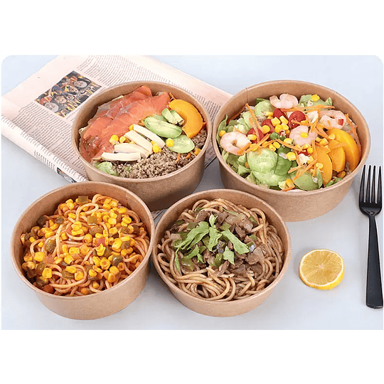 Bowl Kraft (x300) 500 ml sin tapa