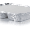 Pack (x20) Contenedor Aluminio c/Tapa C25 c/Div