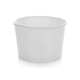 Pote Polipapel Blanco 8 Oz (x1.000) sin tapa
